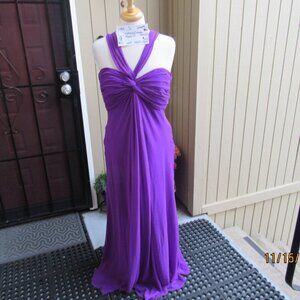 #485  NEW FORMAL CHIFFON EVENING GOWN BY RALPH LAUREN  (SIZE 14)